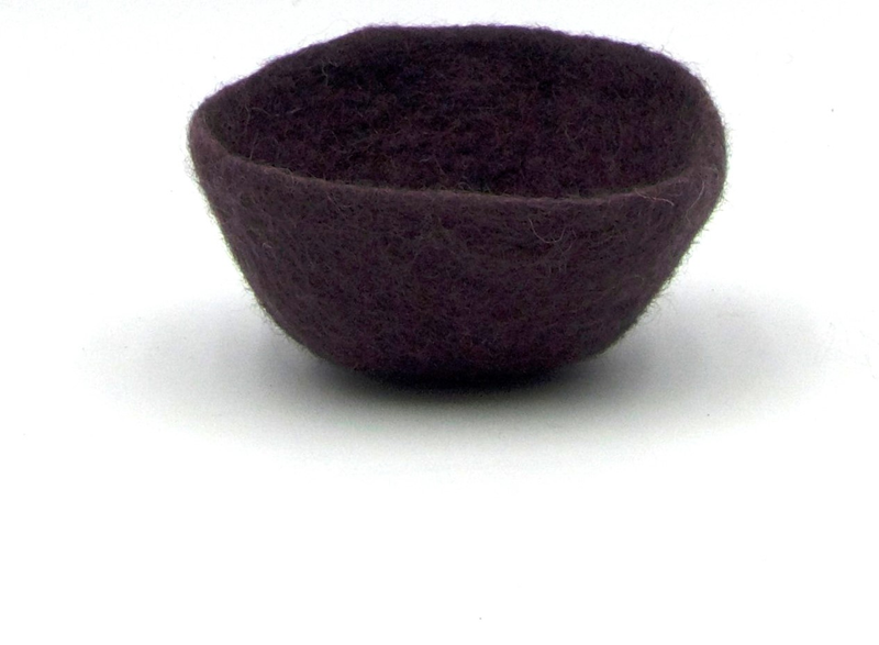 Small boiled wool bowl